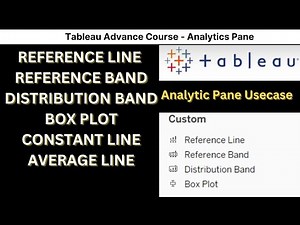 Reference Line, Band & Box Plot in Tableau - Video -7 | Tableau Advance Course | AllAboutDATA