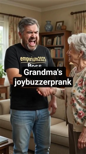 grandma's First Joy Buzzer Prank! #shorts #prank #funny