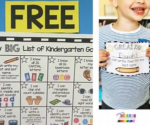 Grab this FREE kindergarten goal chart to track student progress! Comment GOALS for the link! 😀 | Keeping My Kinders Busy