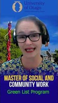 Master of Social Work (MSW) | University of Otago, New Zealand 🇳🇿