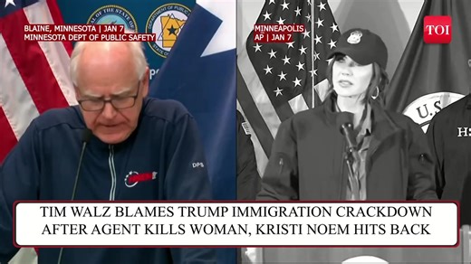#Minneapolis has exploded in protest after 37-year-old Renee Nicole Good was fatally shot by an Immigration and Customs Enforcement (ICE) agent during a federal operation in South Minneapolis on Wednesday. Hundreds of furious demonstrators poured into the streets near East 34th Street and Portland Avenue, chanting “Shame on you”, throwing snowballs at police vehicles, and clashing verbally with heavily armed officers guarding the crime scene. | The Times of India
