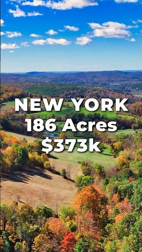 186 Acres of Land for Sale in NEW YORK with Off-Grid Cabin • LANDIO