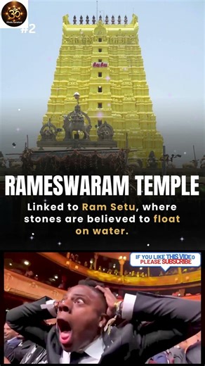 Rameswaram Temple Mystery 🔱 Linked to Ram Setu Where Stones Float on Water! #shorts