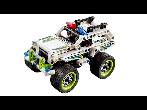 How to Build LEGO Technic police car - Decool 3418 police interceptor