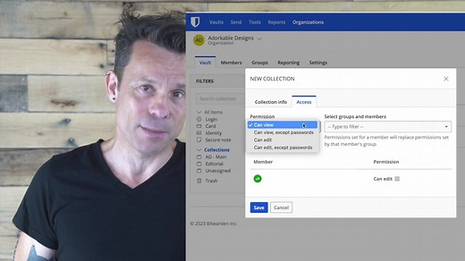6 comments | Password sharing with a team, business, or family is easy with Bitwarden Organizations. Learn more about how to create and use Organizations: https://btwrdn.com/45AEV4m #passwordsecurity #cybersecurity #security #passwordmanager #passwordmanagement | Bitwarden | Facebook