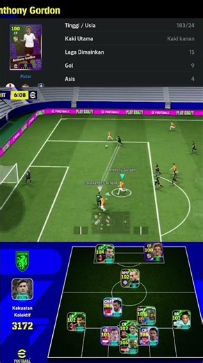 Anthony gordon gameplay #efootball #shorts