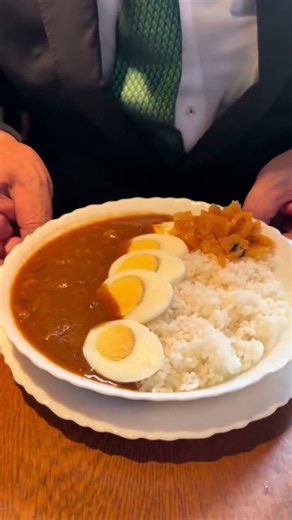 今日のランチは富士見市の喫茶啓でビーフエッグカレーです。美味しく頂きました。ありがとうございます。#中野ひでゆき #川越 #富士見市 #ランチ#カレー