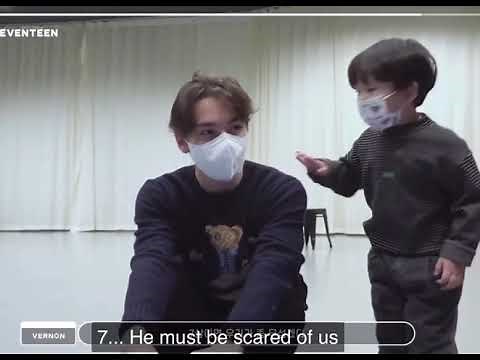 Vernon's vs.. Seungkwan's first encounter with the kids