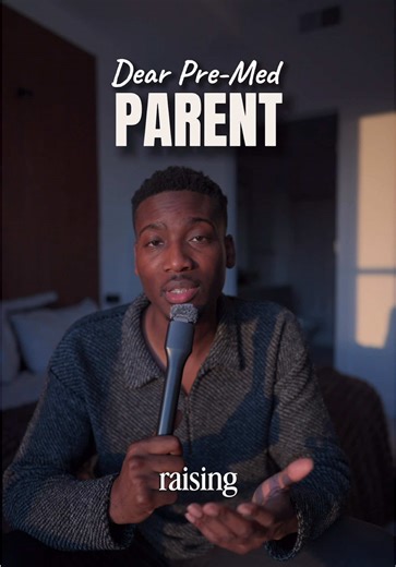 TO NIGERIAN PARENTS… and really any parents raising a high-achieving child. Many pre-med students grow up in homes where excellence isn’t optional. Discipline matters. Education matters. Achievement matters. And honestly, that pressure can build work ethic. But as a surgeon, I’ve learned something important: Pressure may create performance. But support creates resilience. Medicine is a long road. There will be exams that don’t go well, applications that don’t work out, and moments where even the