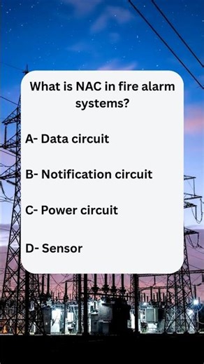 4- Fire Alarm NAC Explained in 20s 🔥 #electricianexam