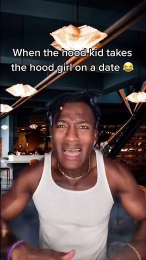 When the hood kid takes the hood girl on a date 😂