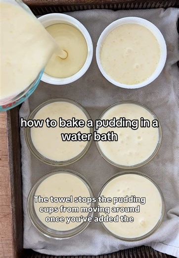 Delicious Lemon Pudding: Baking in a Water Bath