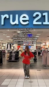Propaganda we’re not falling for 🚫⁠ Affordable and great fashion available at rue21⁠ Link in bio to find a rue near you⁠ #YOUinrue | rue21