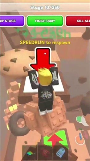 🏃Roblox Obby Speedrun! 🏃‍♂️ How fast can I finish this Roblox obby? Watch the chaosunfold#shorts⚡️