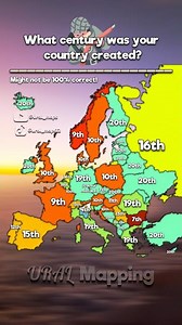 What century was your country created? ⚔️ | #history #mapping #war