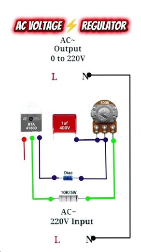 AC ⚡ voltage regulator #electric #diy #shortsviral #100millionviews