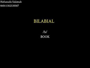 3 Examples of Bilabial and Labiodental Sounds