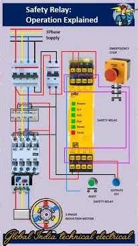 safety relay operation explained #electricalindia #electricaldiagram #electrical #electricalguru