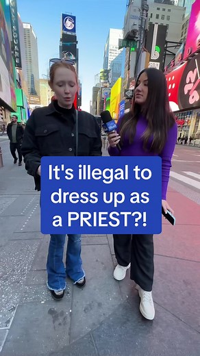 You may be ARRESTED or fined up to $500 if you dress up as a priest, rabbi, pastor, or any other member of the clergy of any religion in this state 👀 ⛪ #church #newyork #alabama #utah #manonthestreet #newyork