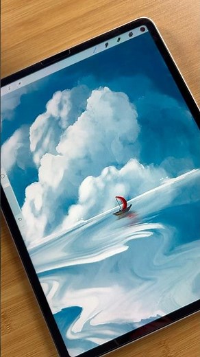 Procreate landscape tutorial #procreatetutorials #procreate #beginnerarttips