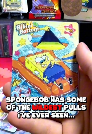Pulling The Most INSANE And RARE SpongeBob Cards Ever… 👀 #spongebob #tcgplayer #packopenings #kayoucards #pokemon