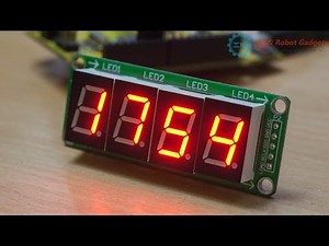 4 digit 7 segment indicator with 74HC595, from ICStation