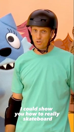 Remember when Tony Hawk showed the Gabba friends some totally awesome skateboarding skills?!🙌 | Yo Gabba Gabba