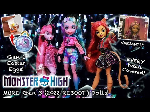 NEW Monster High Gen 3 (2022) Dolls: Draculaura, Lagoona & Toralei IN-DEPTH REVIEW! SUPERIOR Reboot?