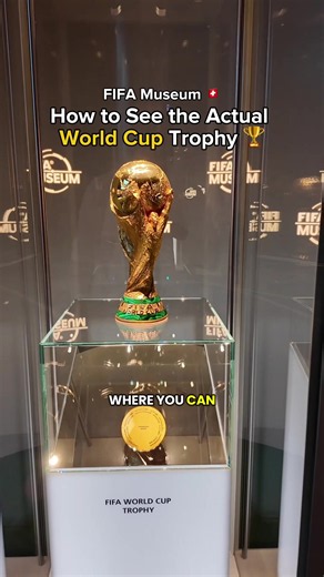 Did you know you can see the FIFA World Cup in person regularly? Located at the FIFA Musuem in Zurich, Switzerland the FIFA World Cup Trophy is on display frequently. #worldcup #fifa #zurich #switzerland