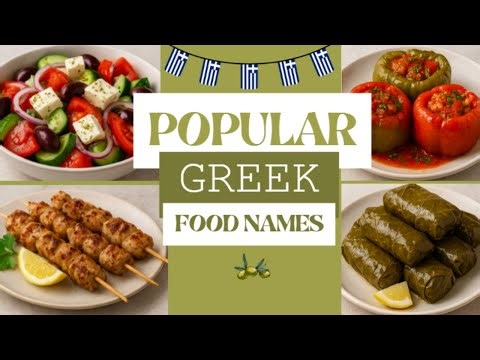 Popular Greek Food Names | Vocabulary for Beginners | Learn Greek!
