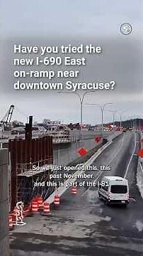 The new I-690 on ramp at Canal Street and Crouse Avenue in Syracuse