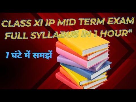 Informatics Practices Class 11 Mid Term Exam Syllabus Covered in One Video Explained in Easy Words