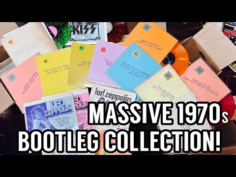Massive 70s Bootleg Vinyl Collection Found! Beatles, Led Zeppelin, Rolling Stones