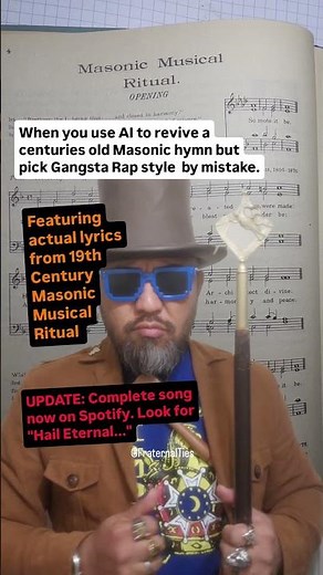 Hail Eternal 19th Century Masonic Opening Hymn (actual lyrics) as 90's Gangstah Rap.
