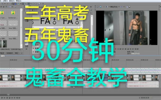 零基础Vegas鬼畜教程，三十分钟学会基本操作♂要领
