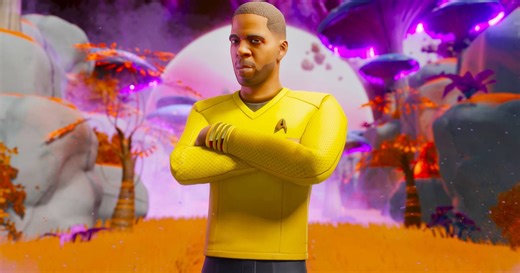 Star Trek and Kid Cudi Fortnite crossover beams rap into the Prime Timeline