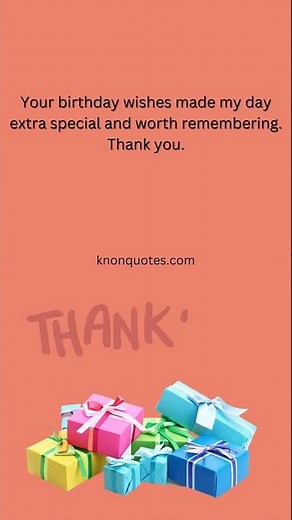 How to say thank you for birthday wishes | thank you message for birthday wishes