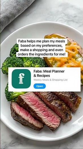 Planning your meals has never been easier! @faba.app #mealprep#healthy #GetFaba #faba #ericaj