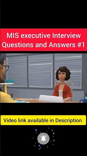 MIS Executive Interview Question and Answer #1 #upgradingway #shorts #interview #misexecutive