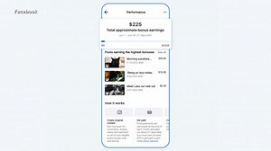 Financial boost for Facebook content creators