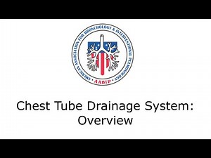 Chest Tube Drainage System: Overview