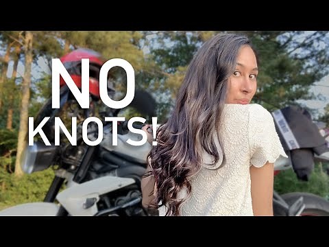 How to style long hair in a helmet