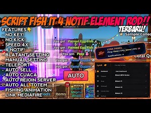 🐰UPDATE SCRIPT FISH IT 4 NOTIF SETTINGAN ELEMENT ROD TERBARU 2026
