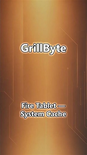 Fire Tablet — Clear System Cache (Step-by-Step Fix) #grillbyte