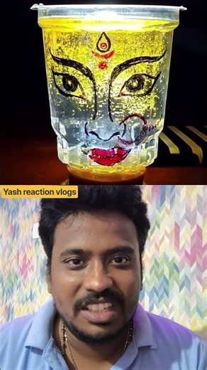 Watch this kid create Durga Mata art #creative #wow #shorts