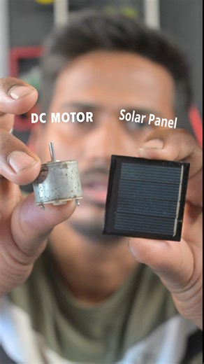 Dc Motor & Solar Panel Awasome Project #shorts #solar #battery