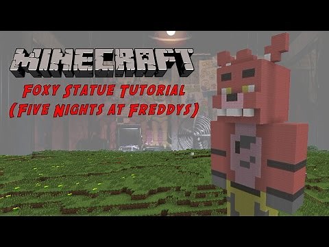 Minecraft Tutorial: Foxy (Five Nights At Freddy's) Statue