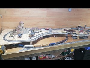 N Gauge Shed Layout Raised Area and Tracks Progress