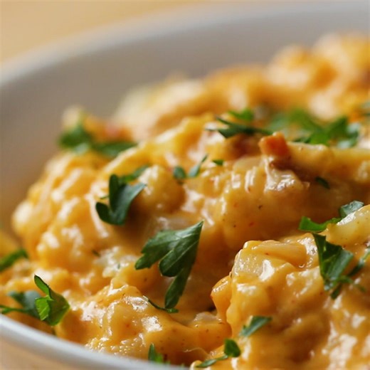 Keto Bacon Cauliflower "Mac" and Cheese | Tasty UK