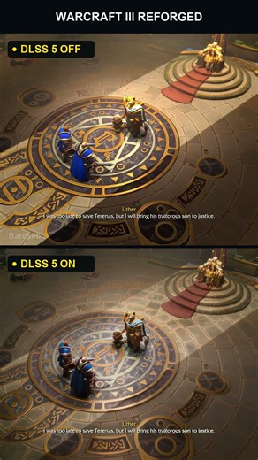 Warcraft 3 DLSS 5 Re-Crafted New Game OFF vs ON